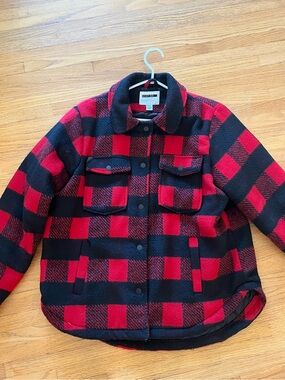 Noisy May plaid jacket - size L oversized fit